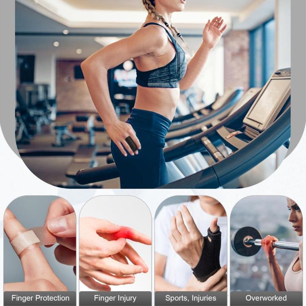 Varm/kald kompress hydrogel fingerbeskyttelsessett – svart