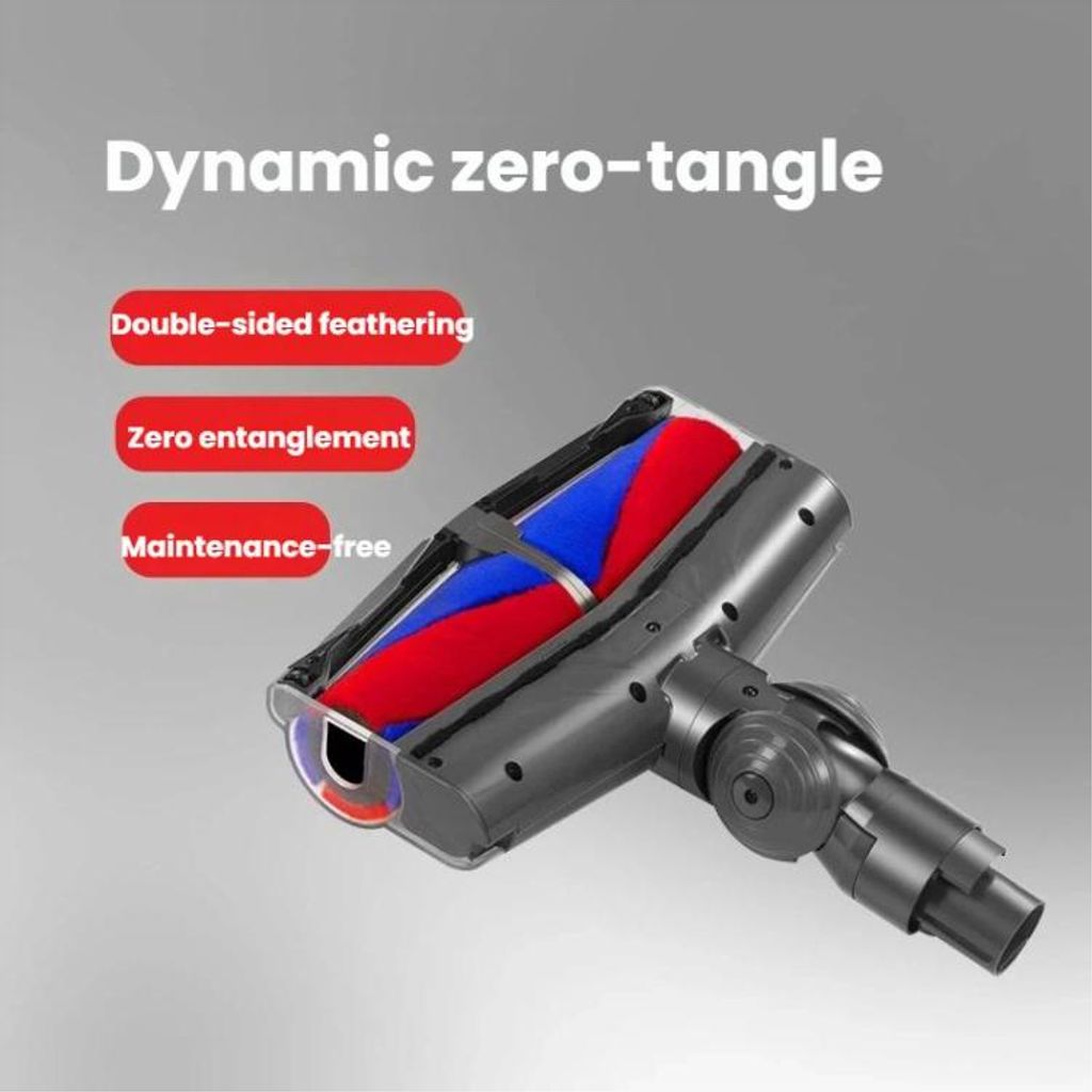 Dobbelt motoriseret gulvmundstykke med blød børste til Dyson V7/V8/V10/V11/V15