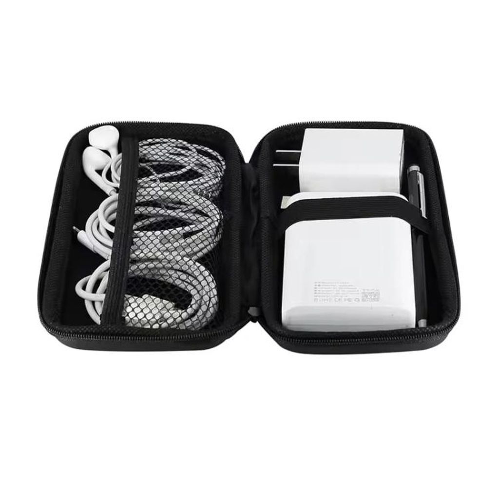 Oppbevaringsveske for elektronikk 19 x 10 x 4 cm – Svart