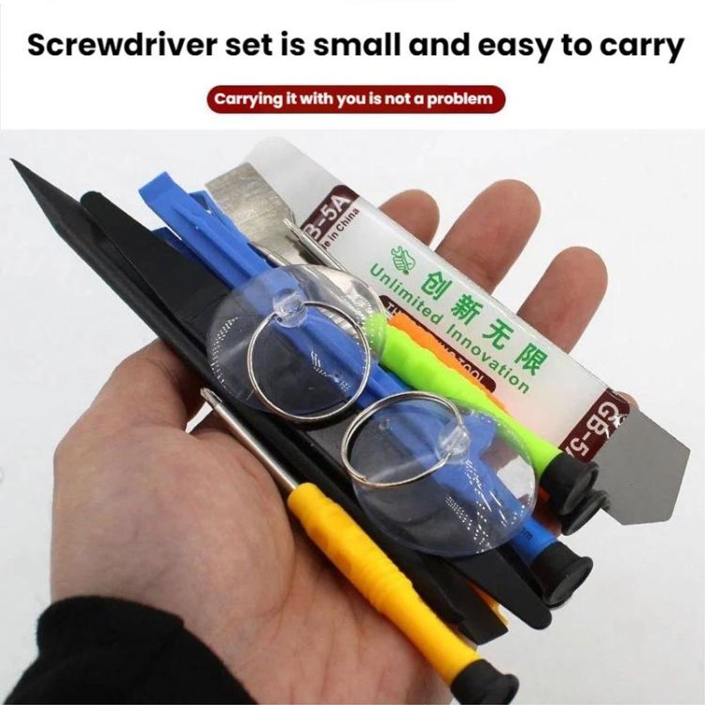 Reparationsværktøjssæt til mobil og tablet, 22 dele