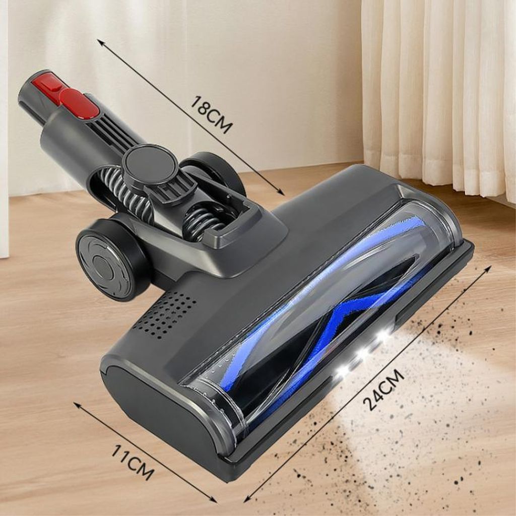 Motoriseret gulvmundstykke til Dyson V7/V8/V10/V11/V15 med LED-lys