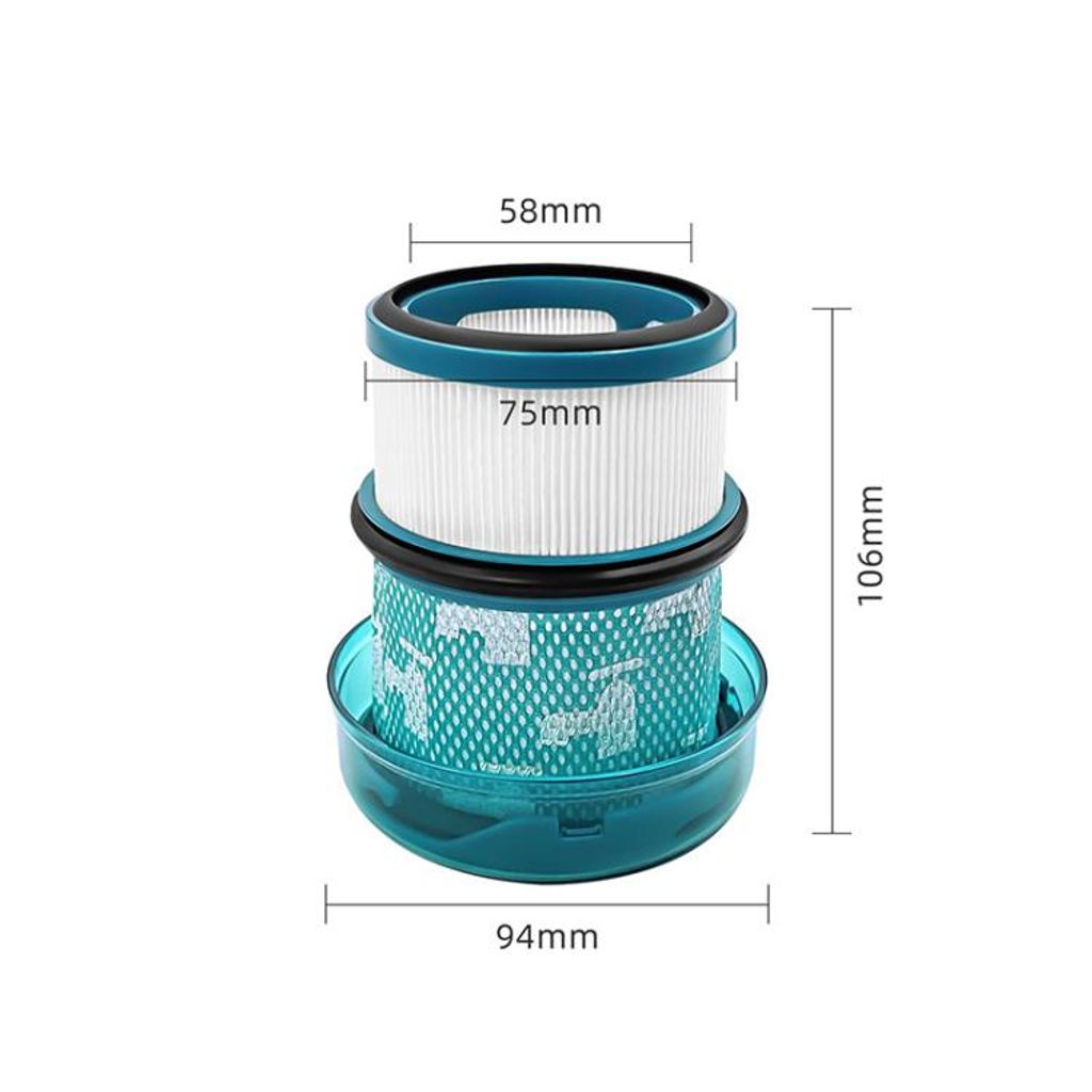 Udskiftningsfilter til Dyson V16 Piston Animal / Nautic – Blå