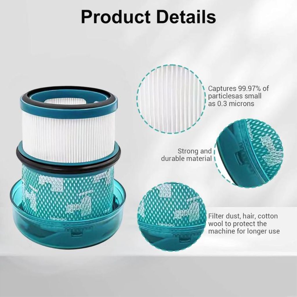 Udskiftningsfilter til Dyson V16 Piston Animal / Nautic – Blå