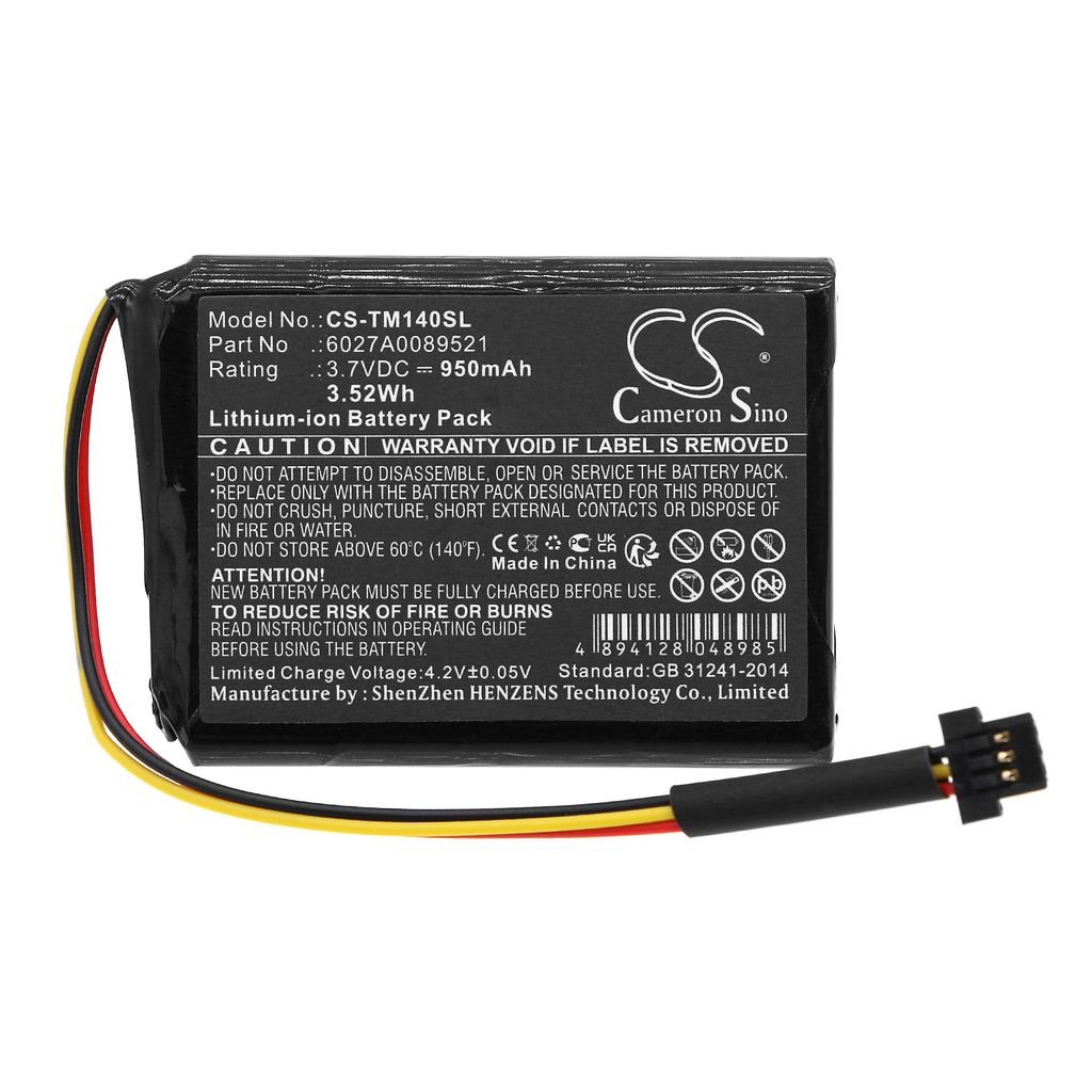 Tomtom 4EK0.001.02, 3.7V, 950 mAh