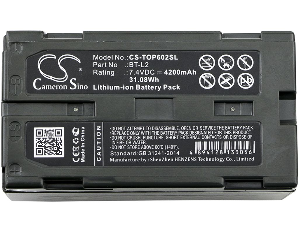 BT-L2 för Topcon, 7.4V, 4200 mAh