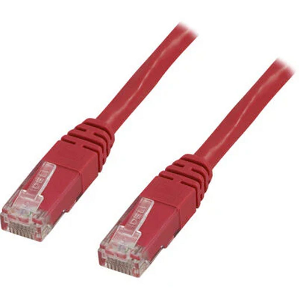 U/UTP Cat6 crossover patch-kabel 0,5m - Röd