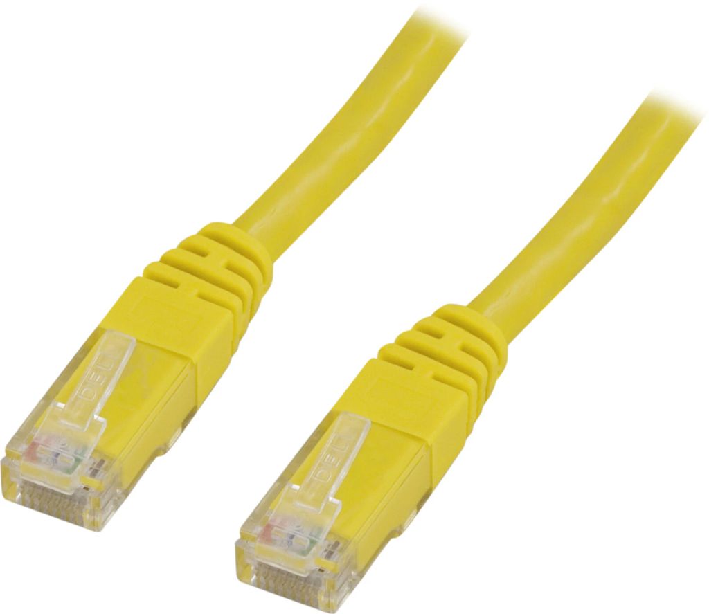 U/UTP Cat6 patchkabel LSZH 1,5m gul