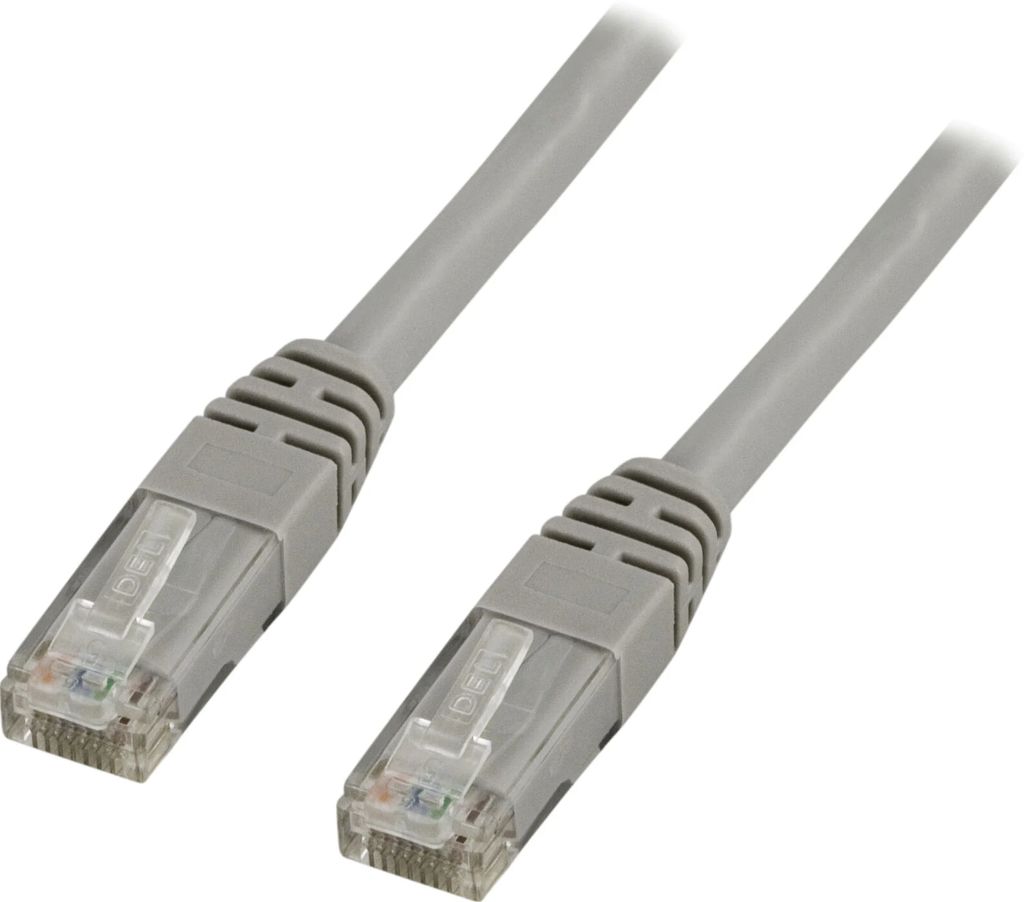 Cat6 nätverkskabel U/UTP LSZH 1,5m grå