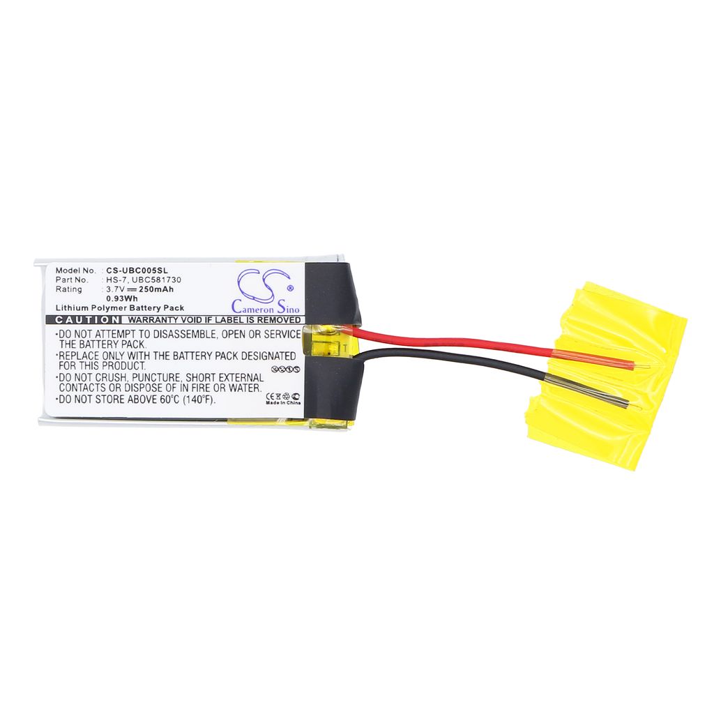 Ultralife UBC005, 3.7V, 250 mAh
