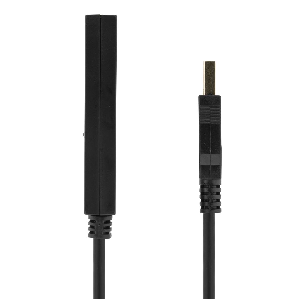PRIME USB jatkokaapeli, aktiivinen, USB 2.0, 7m - musta
