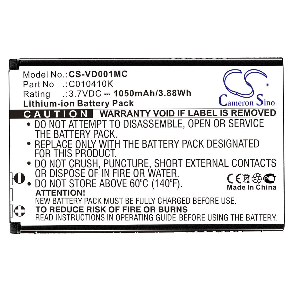 Aiptek VideoSharier VS1, 3.7V, 1050 mAh