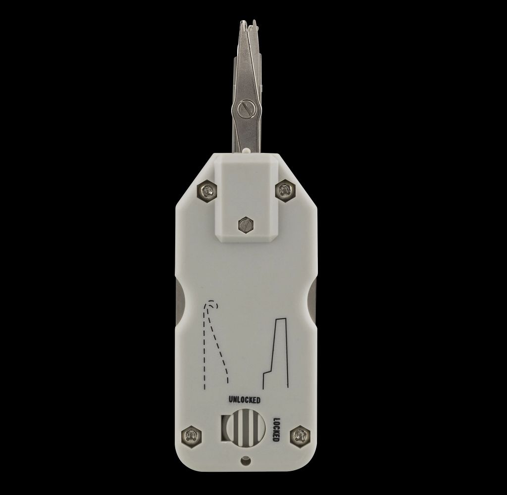 Deltaco kompakt nätverkskabel påtrycksverktyg Krone LSA – vit