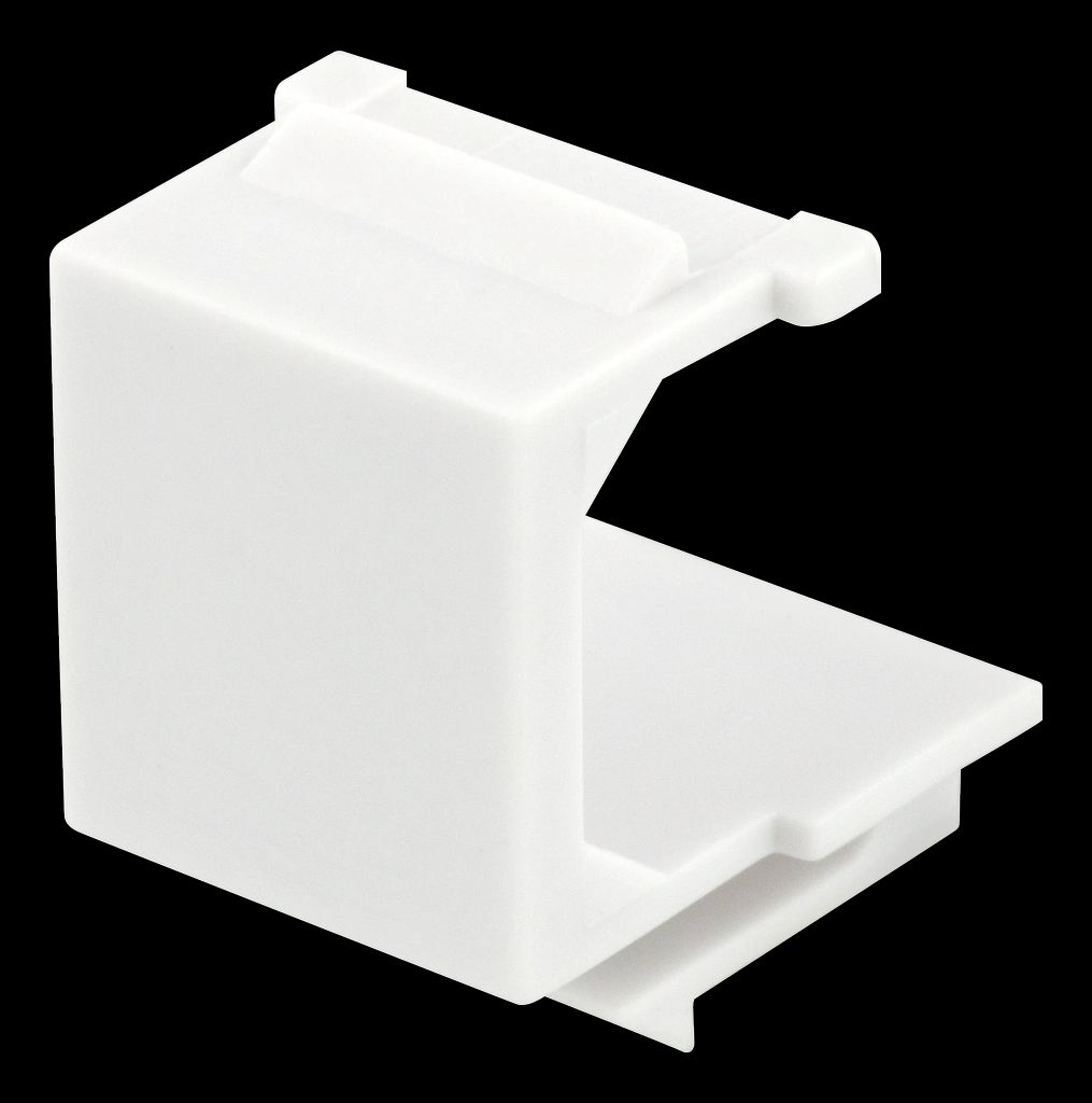 Deltaco Blindprop til Keystone-porte 5-pak Hvid