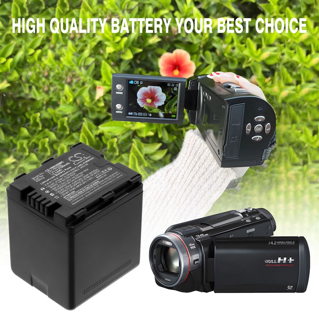 VW-VBN260E-K for Panasonic, 7,2V, 2100mAh