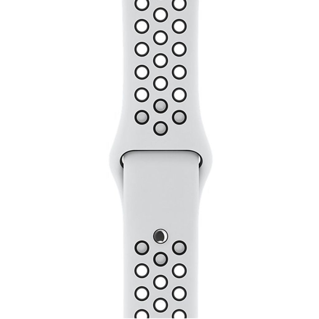 Apple Watch 42mm/41mm/40mm/38mm Silikon Klokkereim – Hvit/Svart