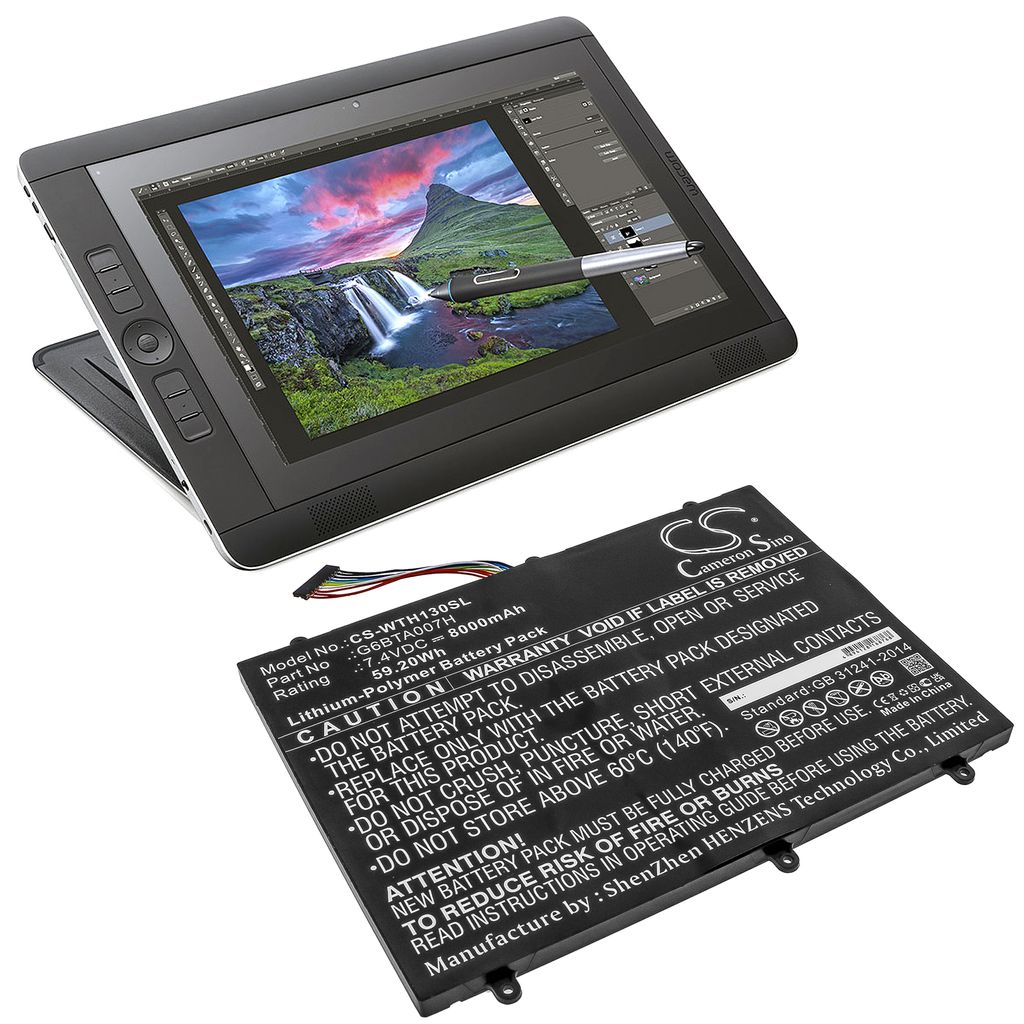 Wacom DTH-W1300, 7.4V, 8000 mAh