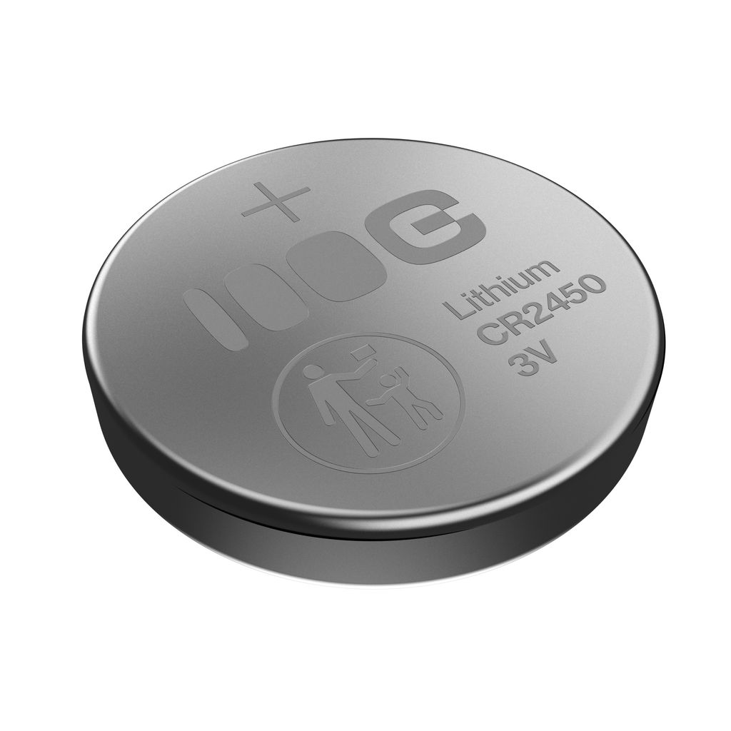Green Cell Blister 5x Litiumbatteri CR2450 3V 600mAh knappecelle