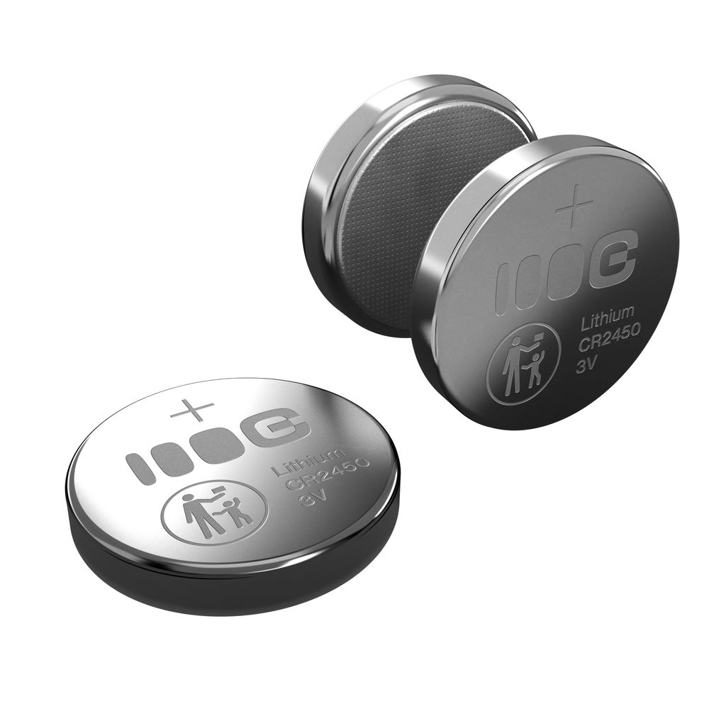 Green Cell Blister 5x Litiumbatteri CR2450 3V 600mAh knappecelle