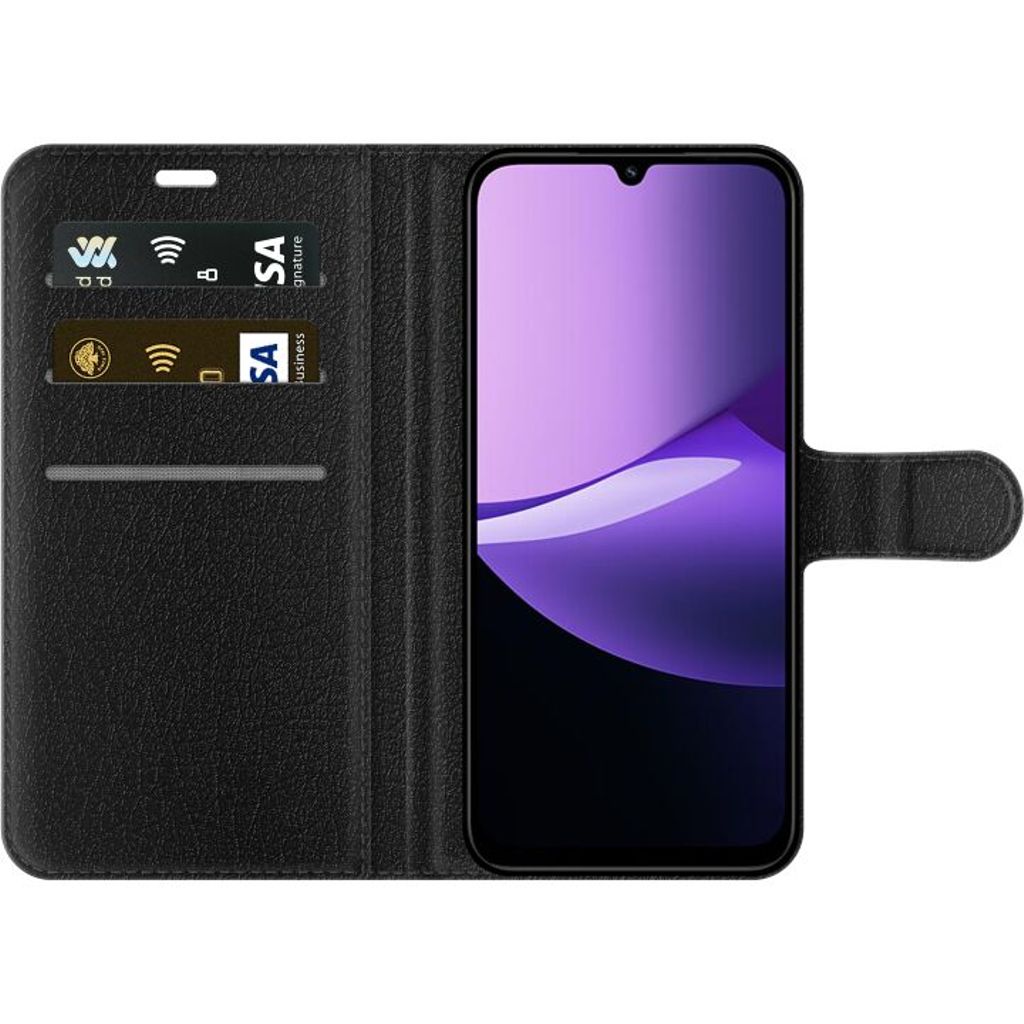 Xiaomi Redmi 15C Sort Tegnebogsetui Solrosor