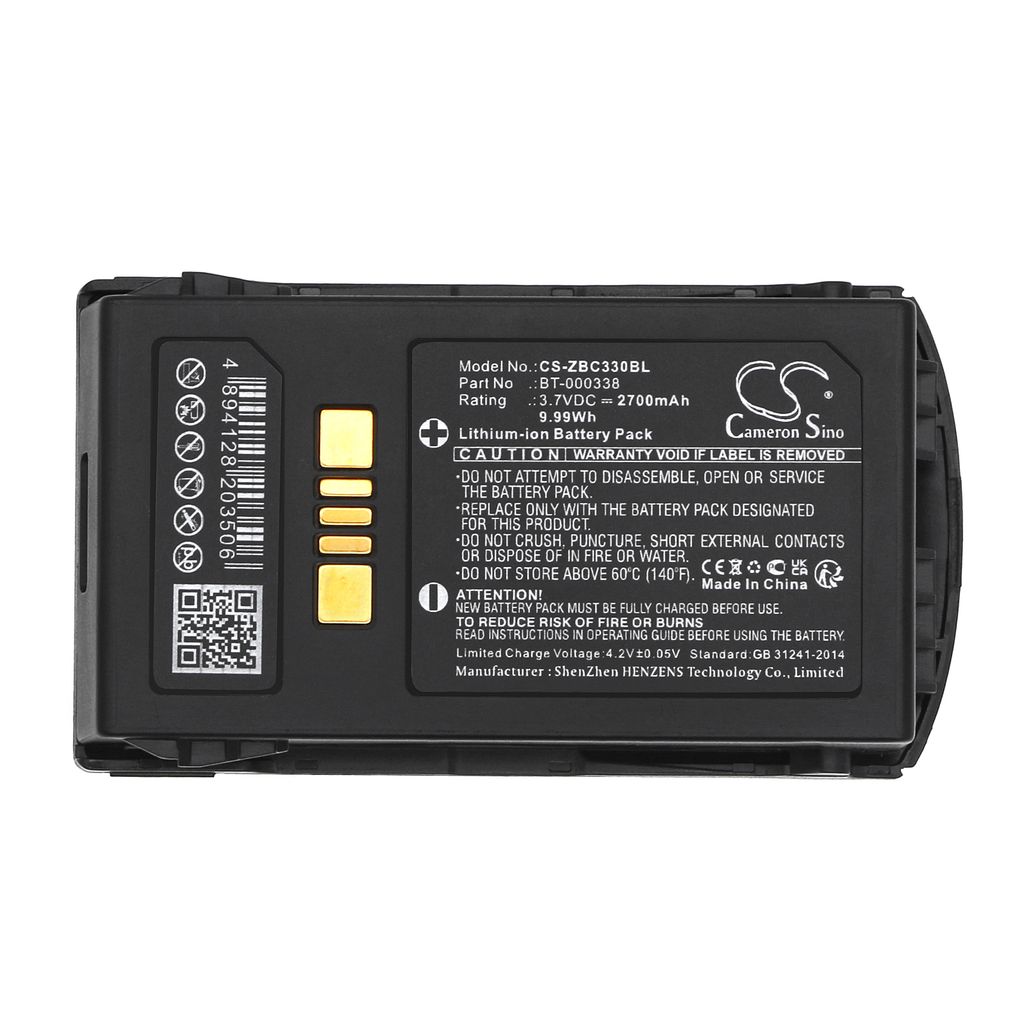BT-000337 laitteelle Zebra, 3.7V, 2700mAh