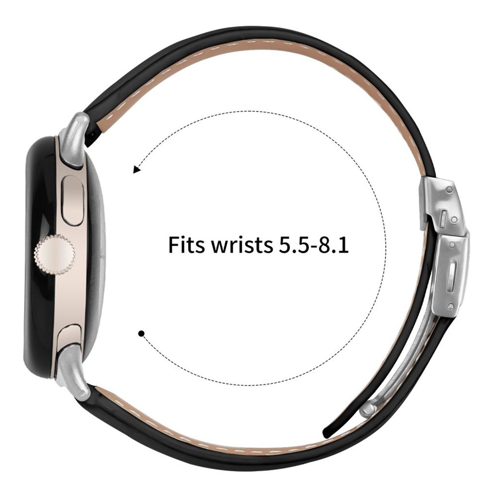Google Pixel Watch 4 41 mm jne. kellonranneke nahkaa - musta