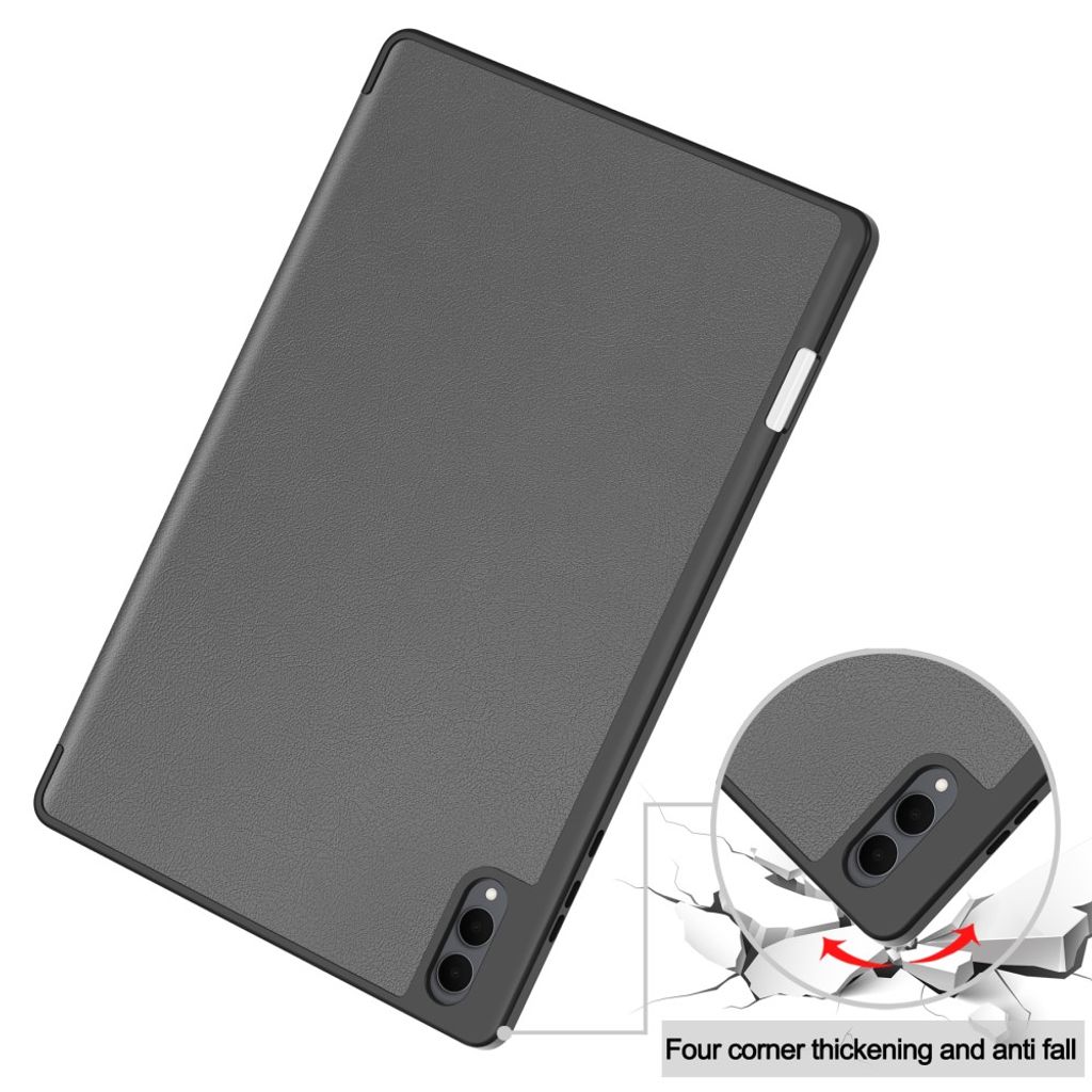 Samsung Galaxy Tab S12 Ultra/S11 Ultra Tri-fold stativfodral - Grå