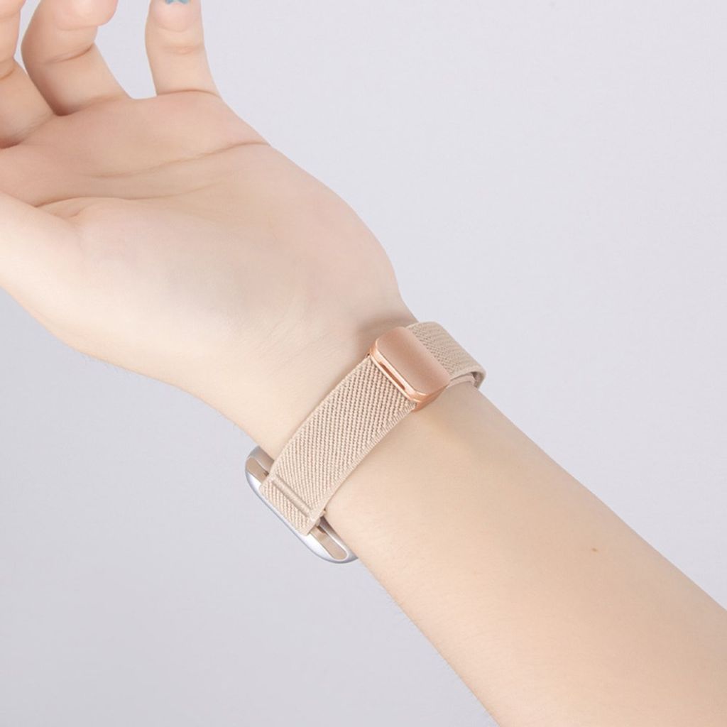 Apple Watch 42/41/40/38mm Smalt Klockarmband i Nylon - Beige
