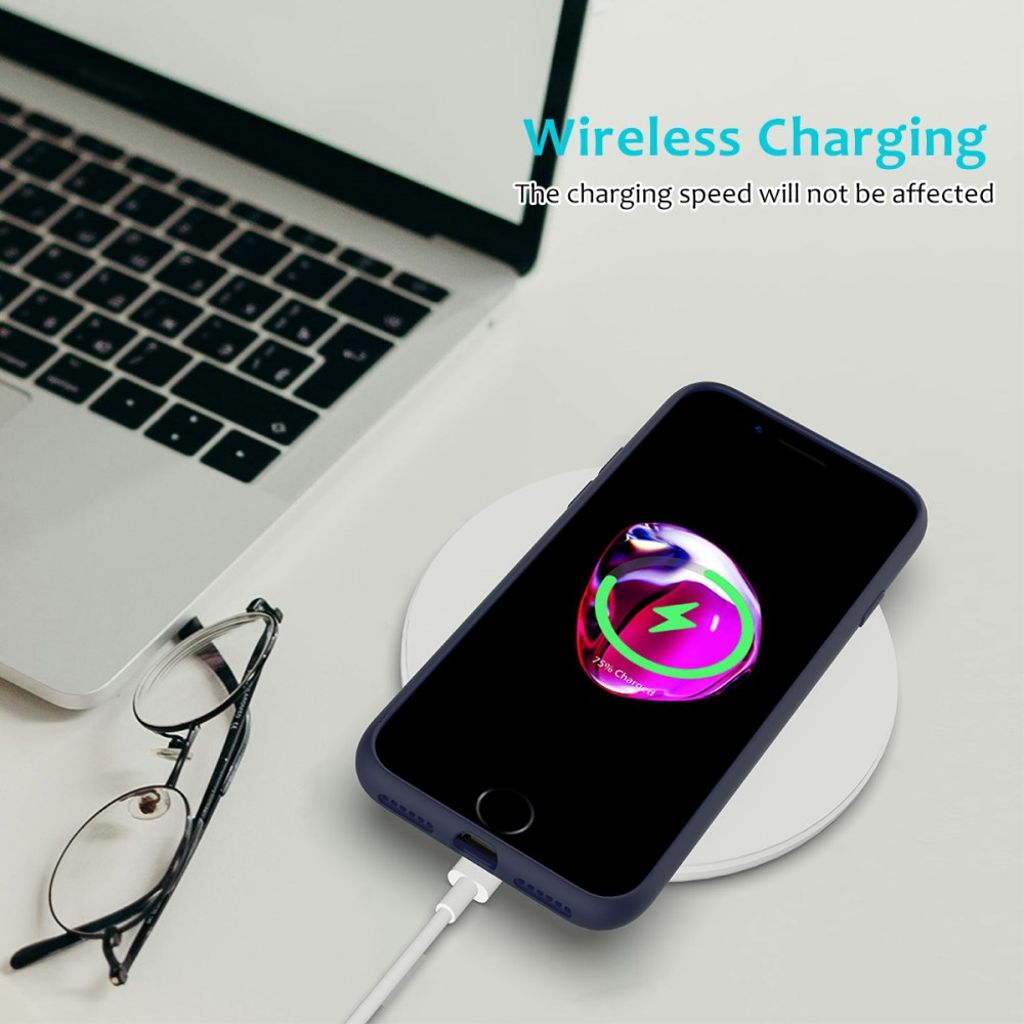 iPhone 8 Plus / 7 Plus Silikone Cover - Blå