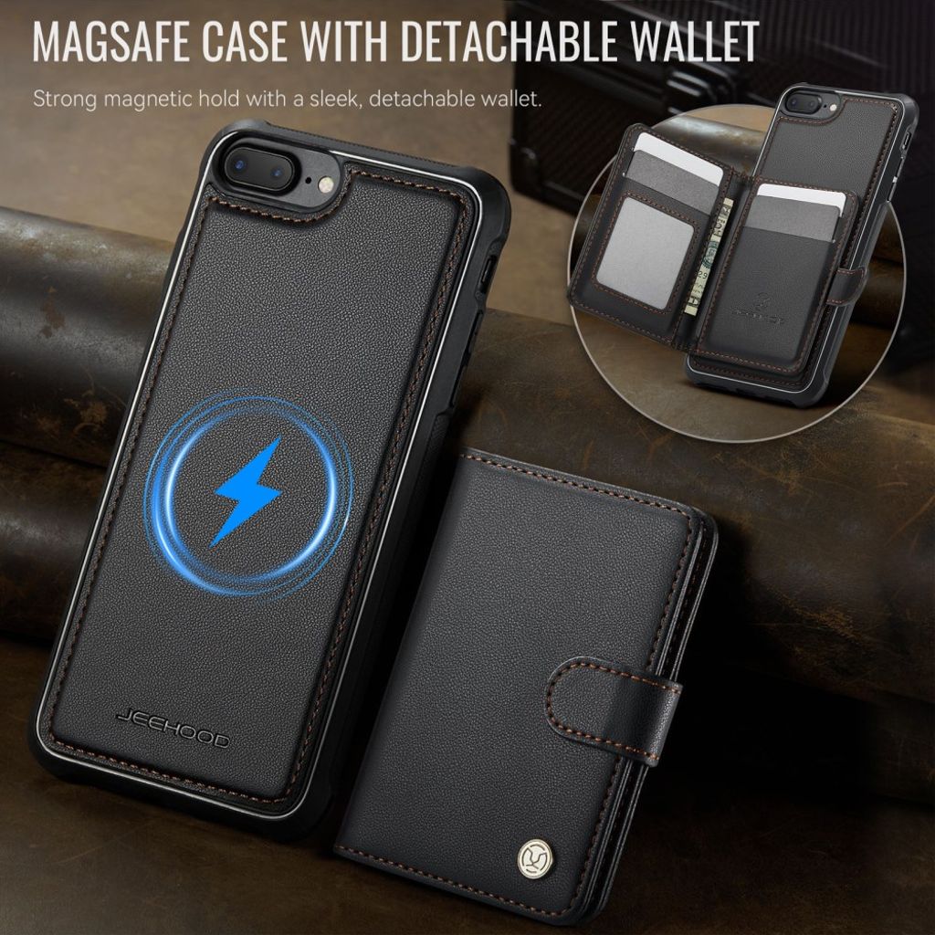 JEEHOOD iPhone 7 Plus / 8 Plus Skal med MagSafe - Svart
