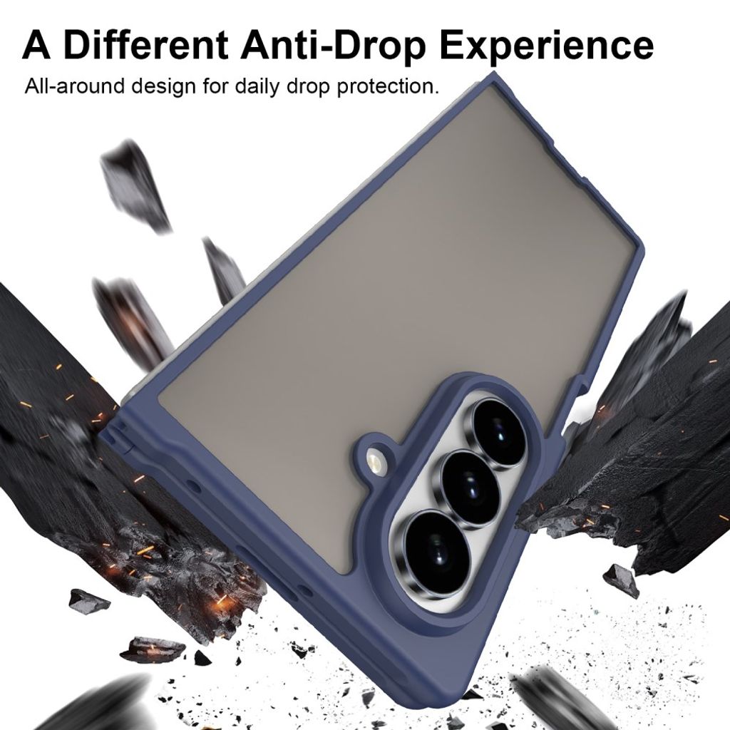 Samsung Galaxy Z Fold8 Ultra Matteret Cover - Blå