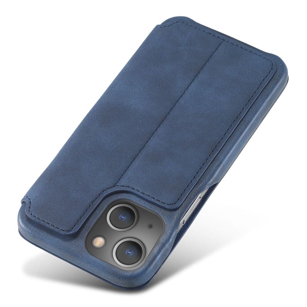 LC.IMEEKE Retro Style Pungetui for iPhone 13 Mini – Blå