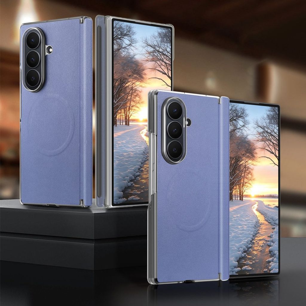 Samsung Galaxy Z Fold8 Ultra MagSafe Kuori PU-nahkaa - Sininen