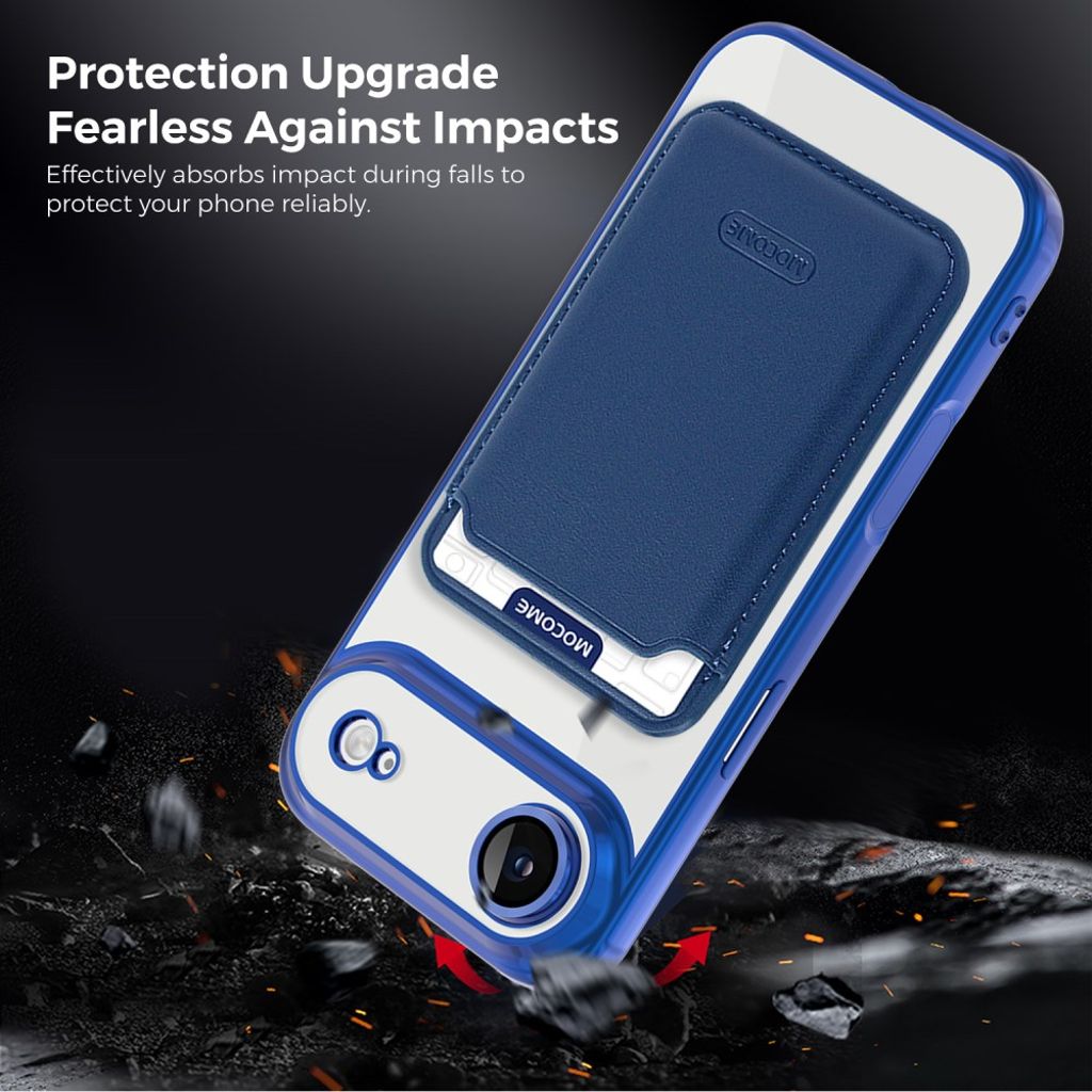 iPhone Air MagSafe Kuori Irrotettava Kortin Haltija - Sininen