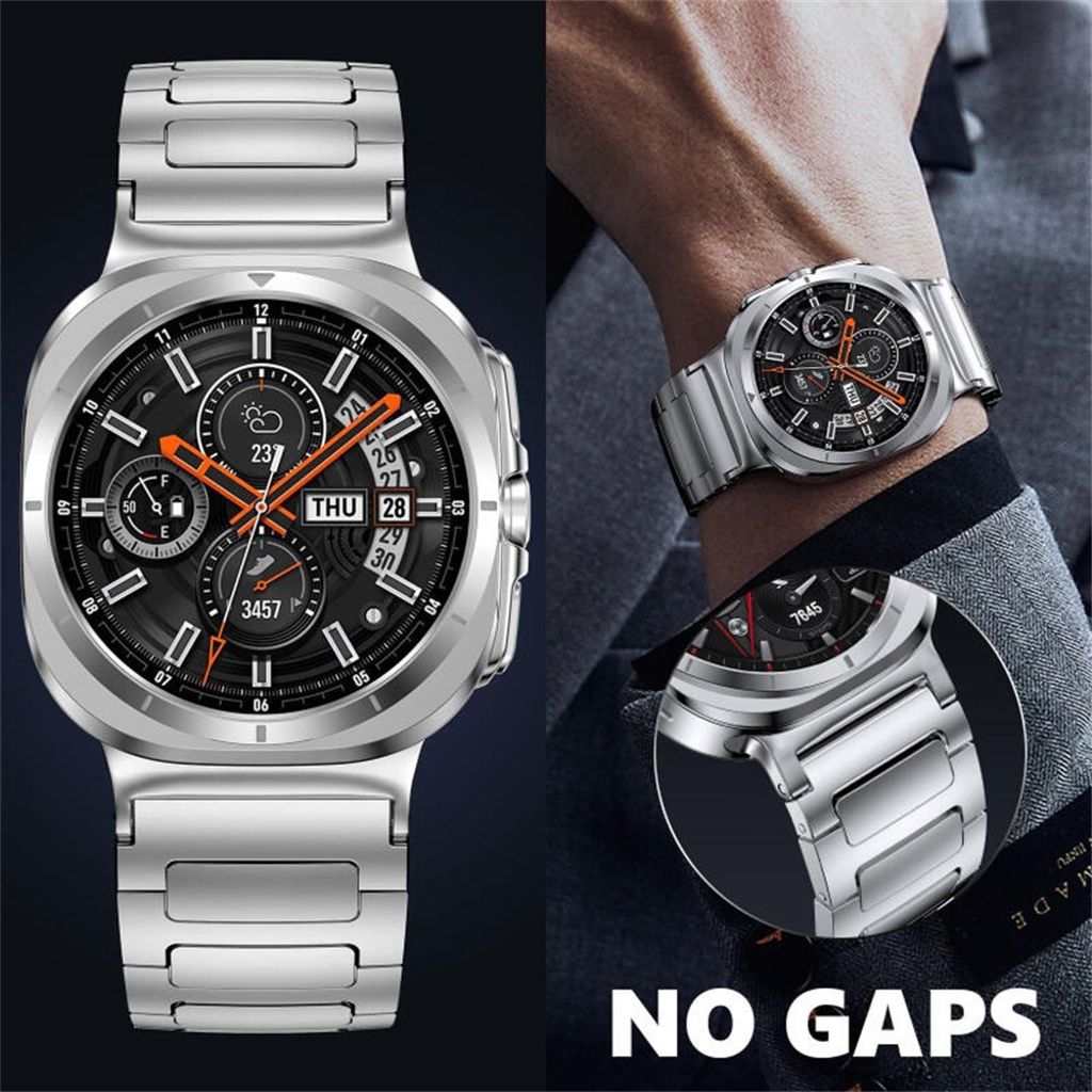 Samsung Galaxy Watch8/Watch8 Classic ruostumattomasta teräksestä valmistettu kellonranneke - hopea