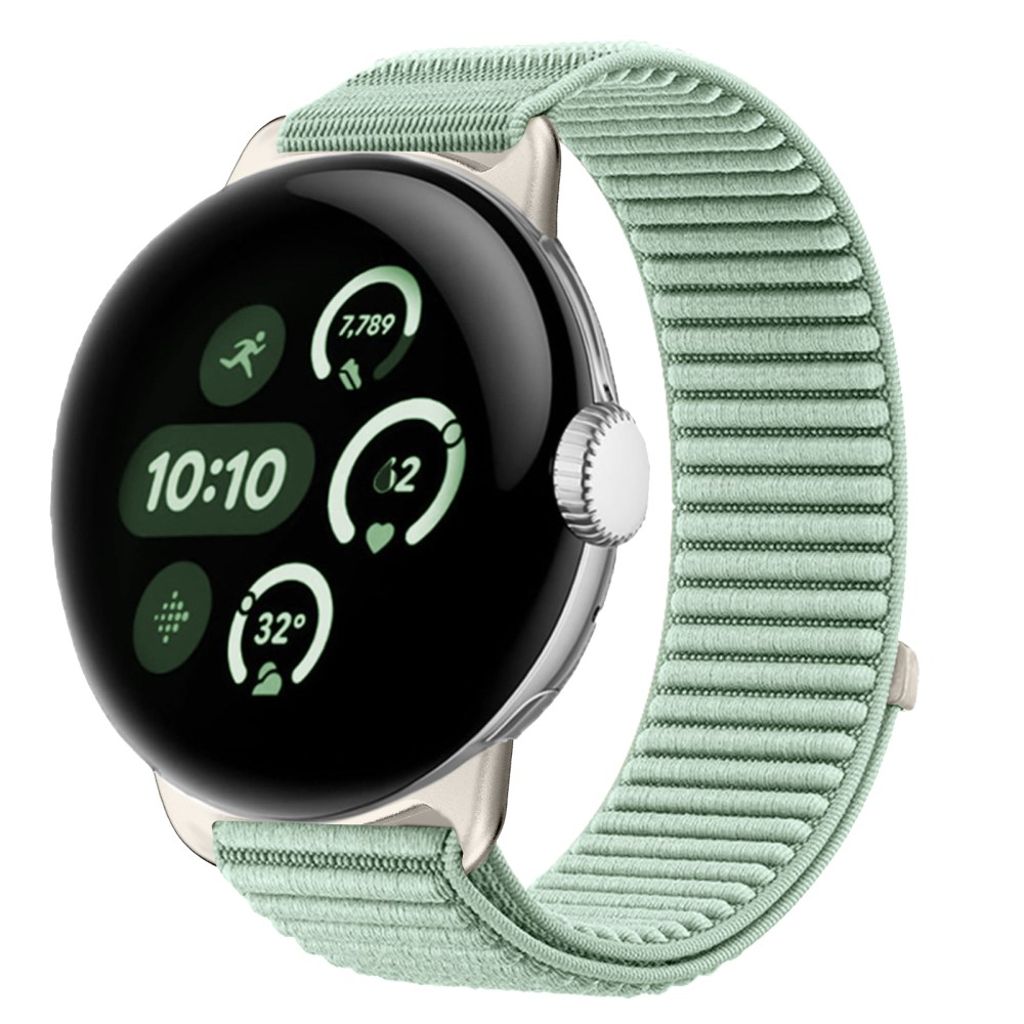 Google Pixel Watch 4 41 mm jne. kellonranneke Nylon - vihreä