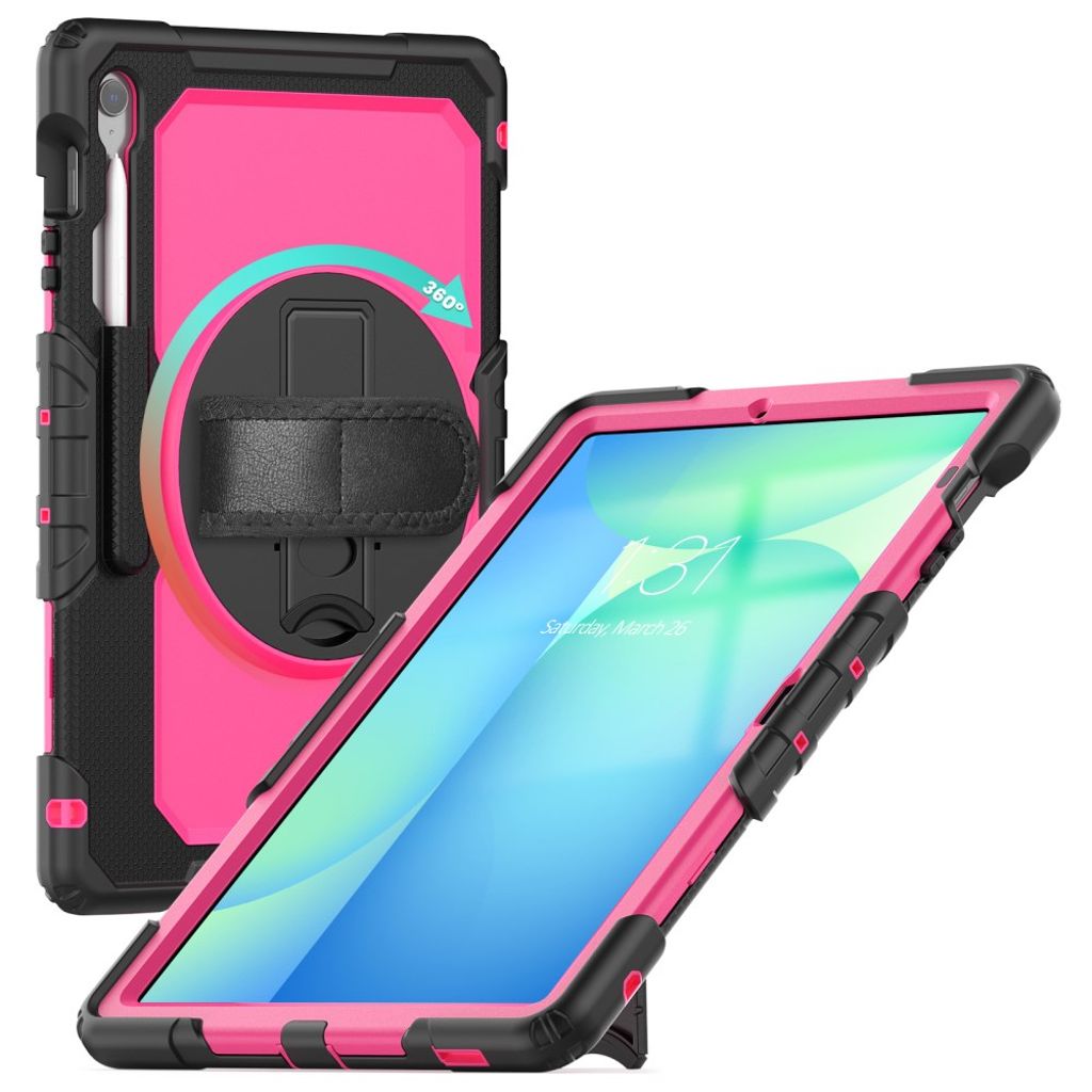 Samsung Galaxy Tab S10 FE Plus Case with Shoulder Strap - Pink
