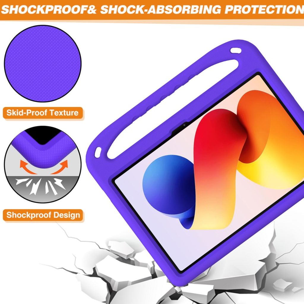 Xiaomi Redmi Pad 2 Pro Deksel med Håndgrep og Stativ – Lilla