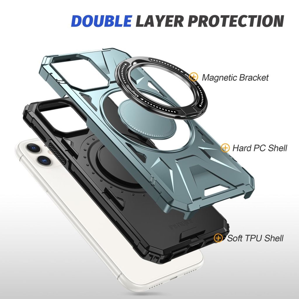 iPhone 11 Kuori Jalusta - Vihreä