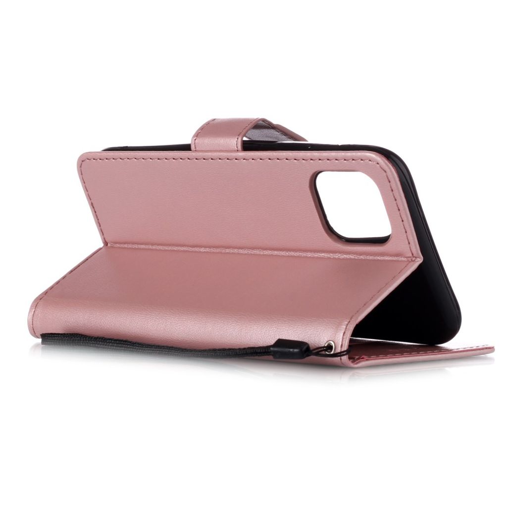iPhone 11 Plånboksfodral med Bärrem - Roséguld