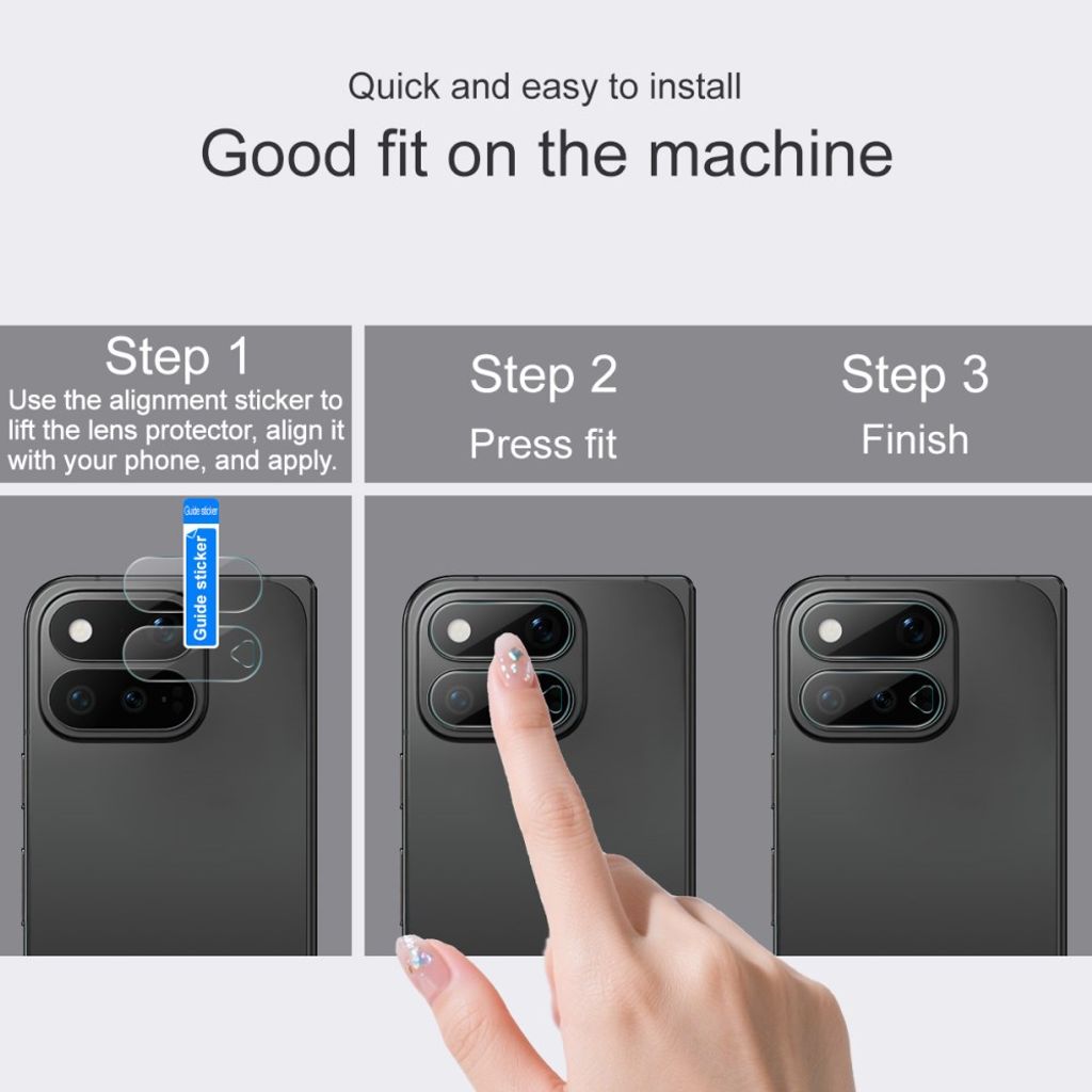IMAK Google Pixel 11 Pro Fold Linsebeskytter Herdet Glass - Gjennomsiktig