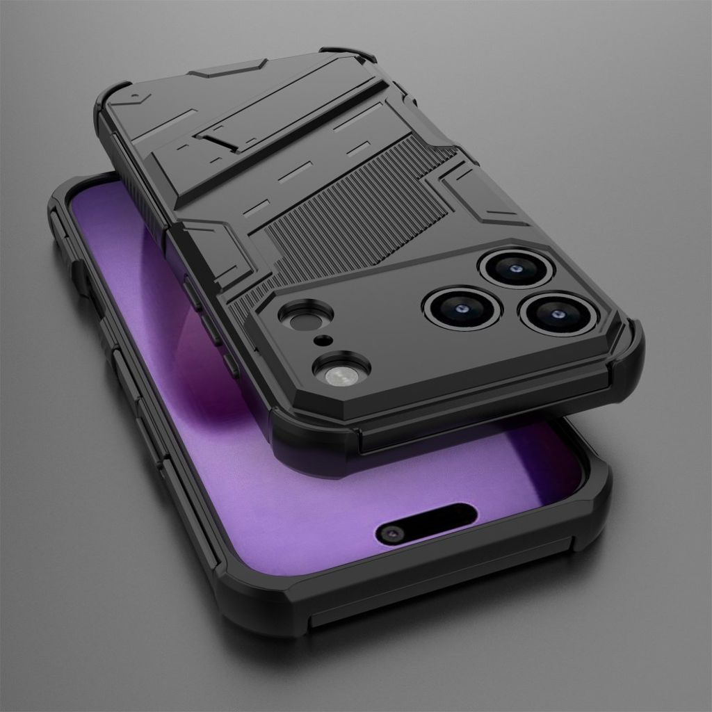 iPhone 17 Pro Max Deksel med Stativ - Svart