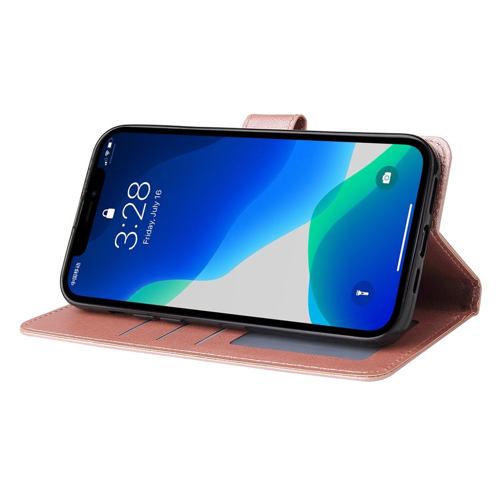 iPhone 11 Pro Max Plånboksfodral Stativ – Roséguld