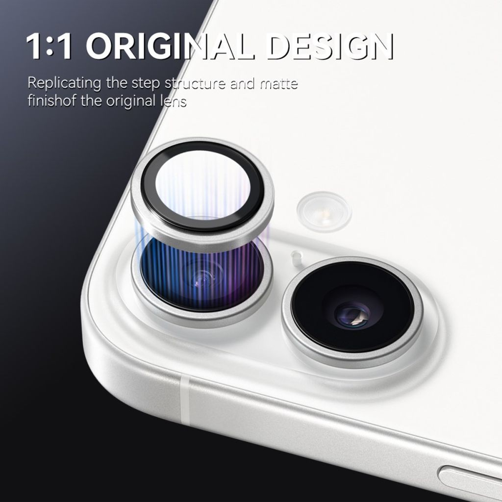 NORTHJO iPhone 17 Lens protector 9H - Silver