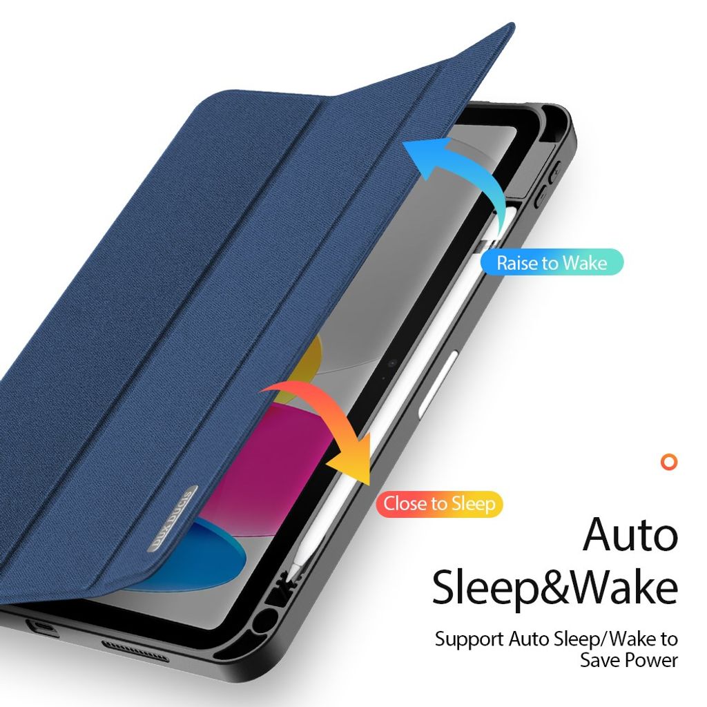 Dux Ducis iPad A16 11" 2025/10.9" 2024 Flip cover med holder til styluspen - Blå