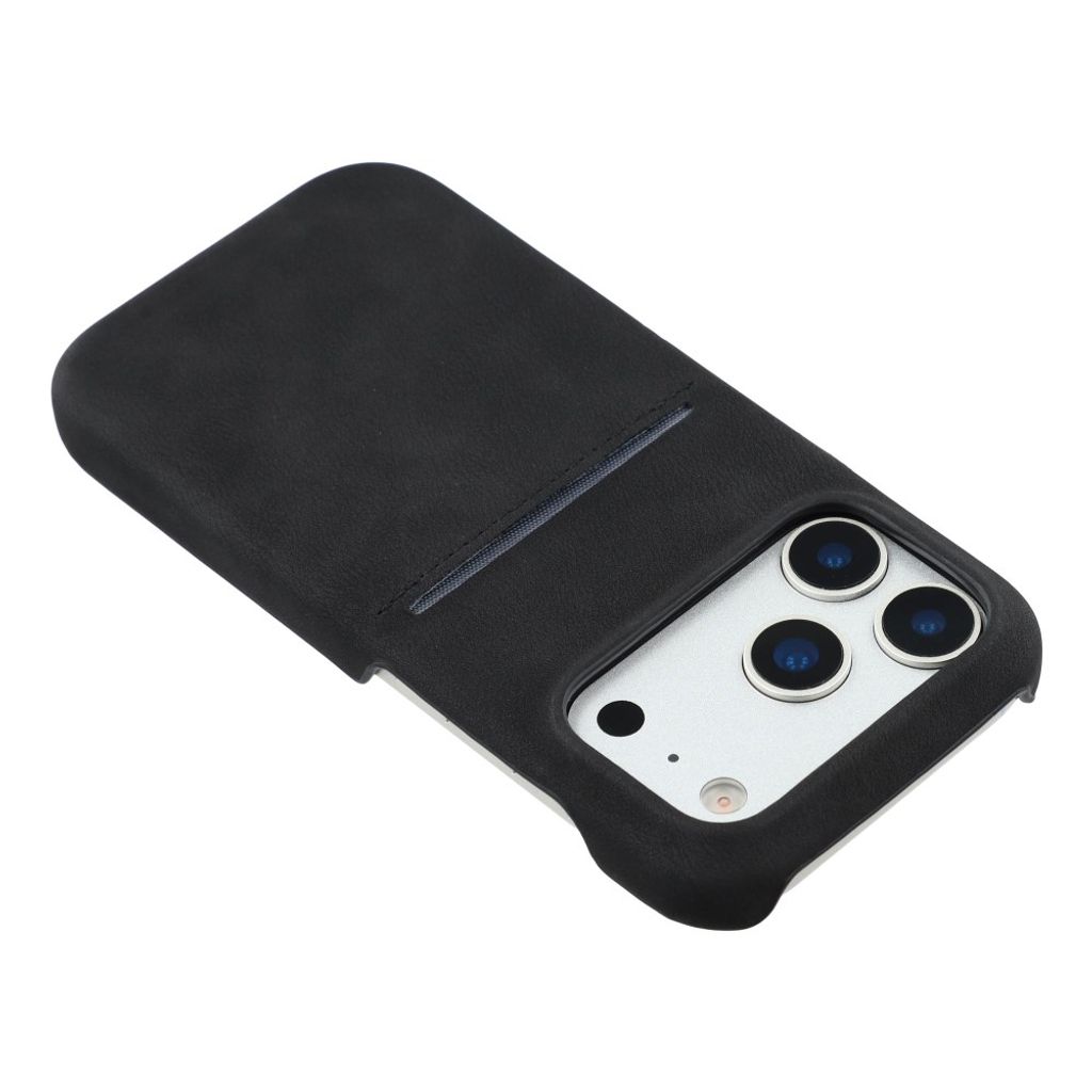 iPhone 18 Pro Max/17 Pro Max-deksel med kortholder – svart