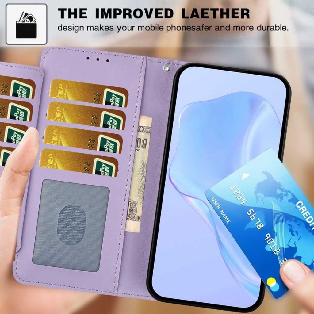 Samsung Galaxy A27 Lommeboketui med Stativ – Lilla