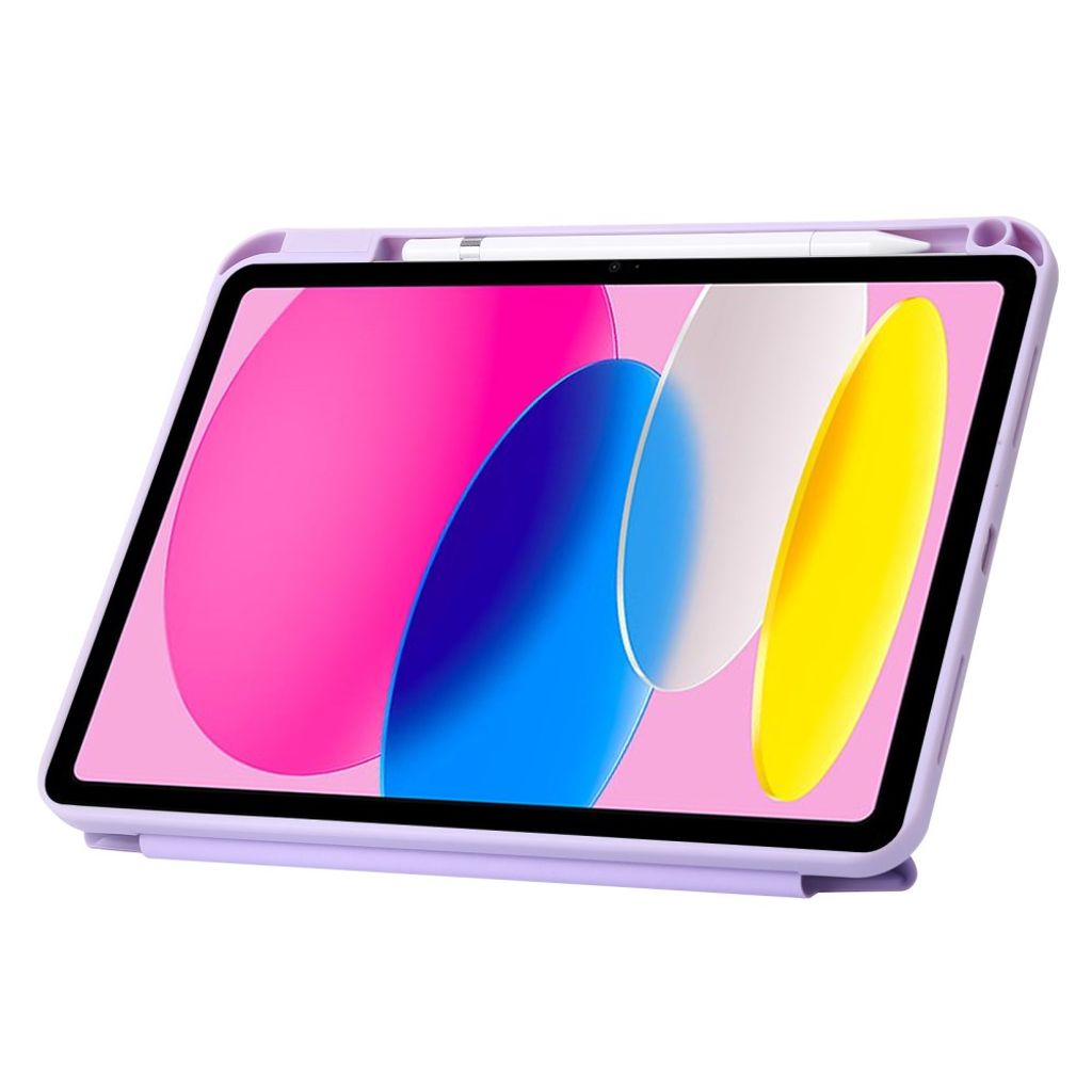iPad A16 11" 2025/10.9" 2024 Flip cover med foldbar origami-standfunktion - Lilla