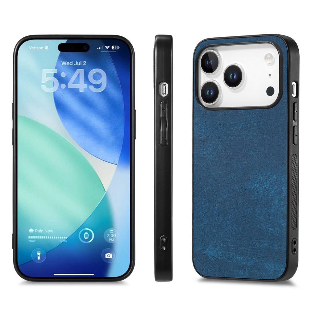 Retro-deksel til iPhone 17 Pro Max – blått