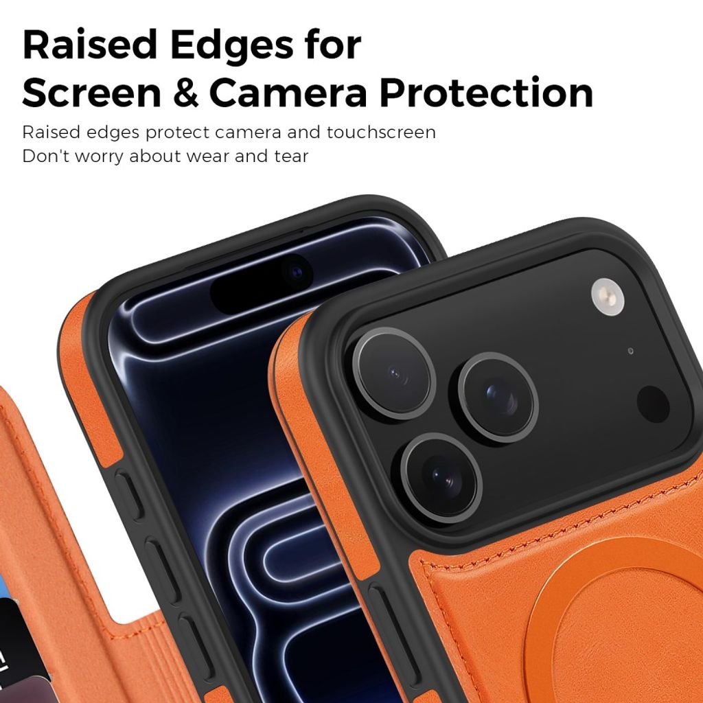 iPhone 18 Pro Max/17 Pro Max MagSafe Lompakkokotelo - Oranssi
