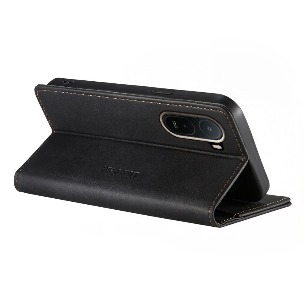 DIERFENG Xiaomi Poco C85x 5G/Redmi A7 Pro Plånboksfodral RFID - Svart